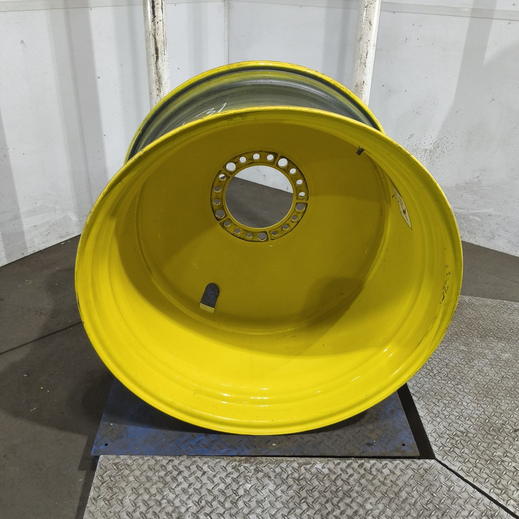 23"W x 38"D, John Deere Yellow 20-Hole Dolly Dual , -16.19" Offset