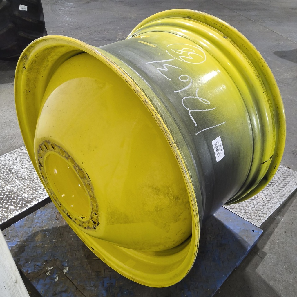23"W x 38"D, John Deere Yellow 20-Hole Dolly Dual , -16.19" Offset