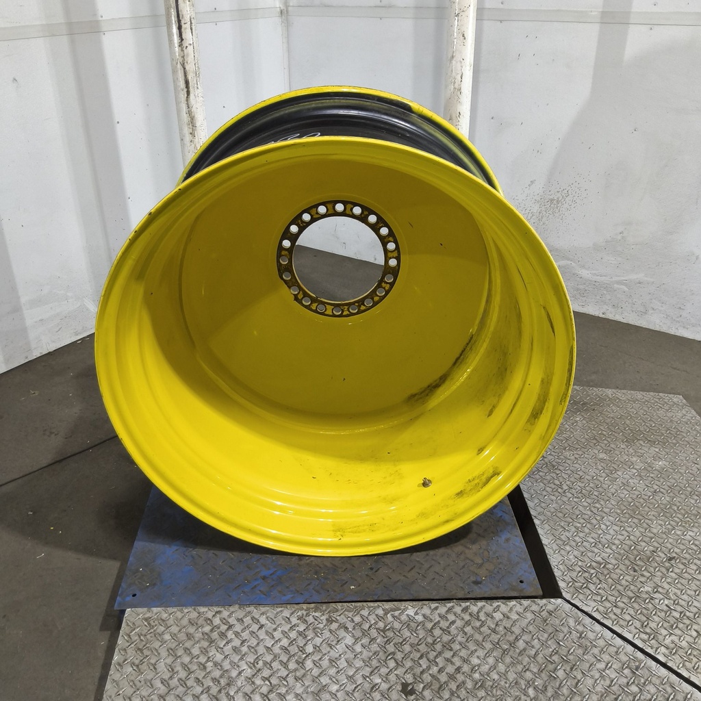 23"W x 38"D, John Deere Yellow 20-Hole Dolly Dual , -16.38" Offset