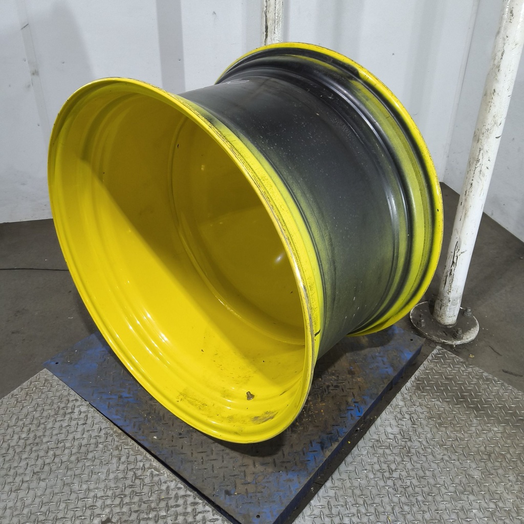 23"W x 38"D, John Deere Yellow 20-Hole Dolly Dual , -16.38" Offset