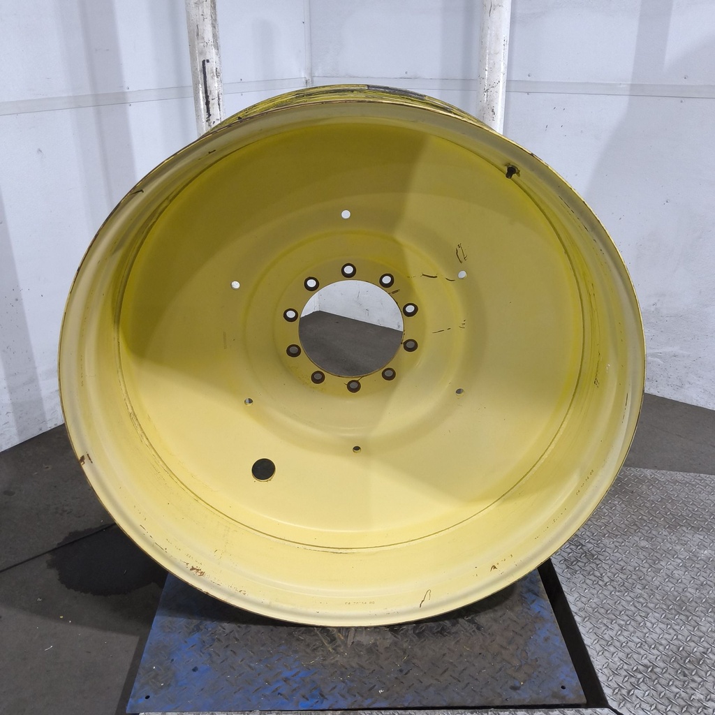 16"W x 46"D, John Deere Yellow 10-Hole Formed Plate , -8.88" Offset