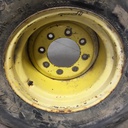 11.00/-16 Firestone Champion Guide Grip 4-Rib F-2M on John Deere Yellow 8-Hole Implement 35%