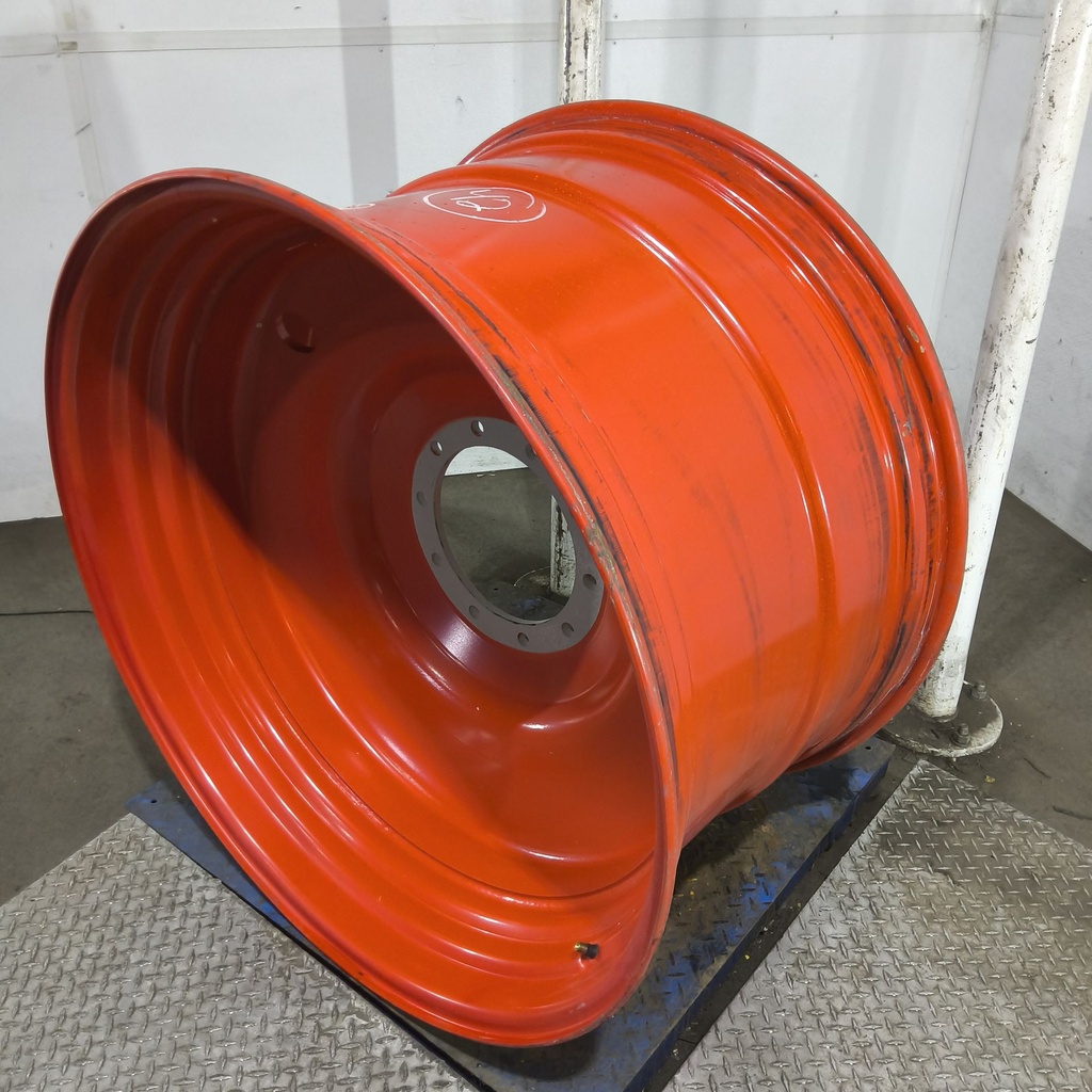 25"W x 42"D, Fendt/Agco Red 10-Hole Formed Plate , -2.38" Offset