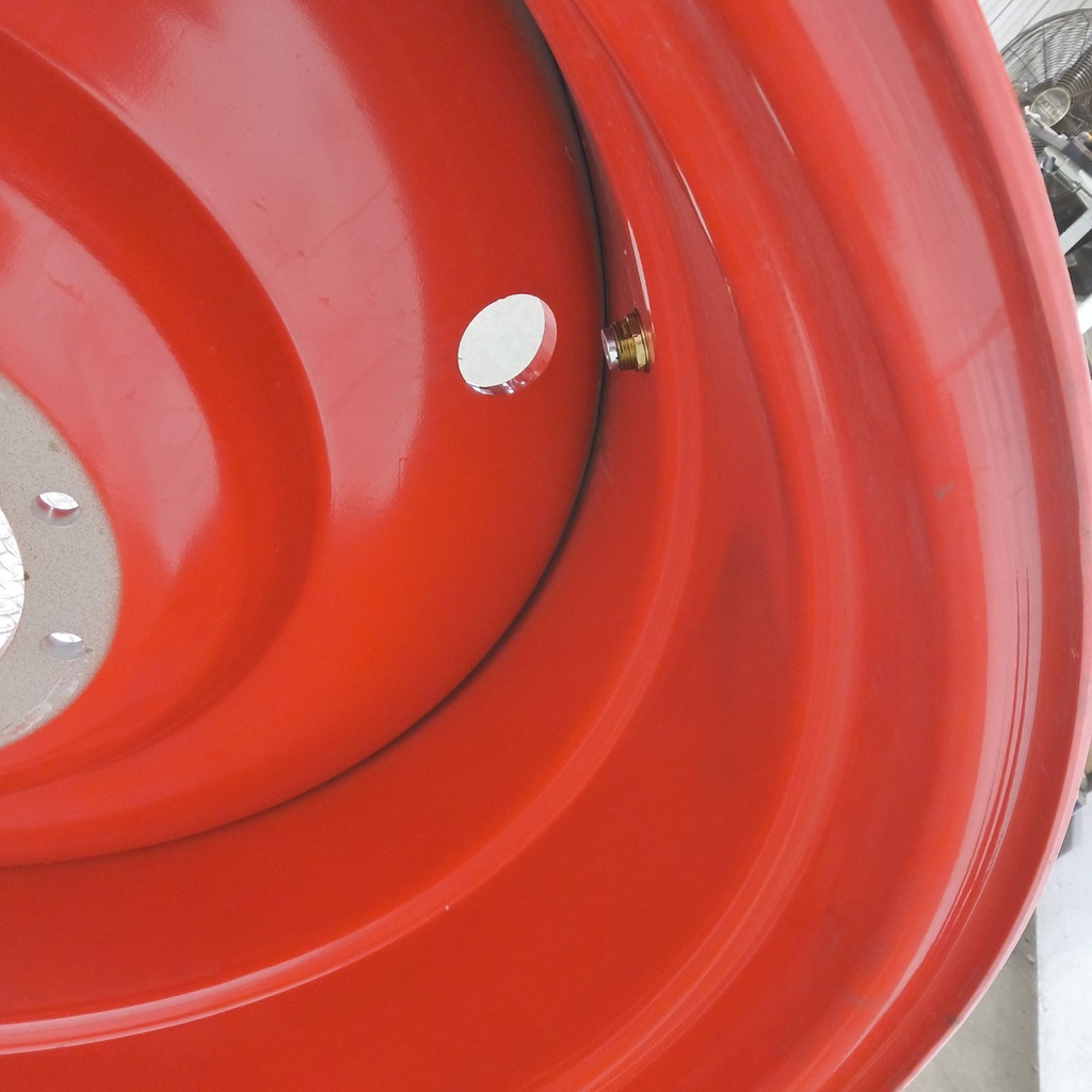 25"W x 42"D, Fendt/Agco Red 10-Hole Formed Plate , -2.38" Offset