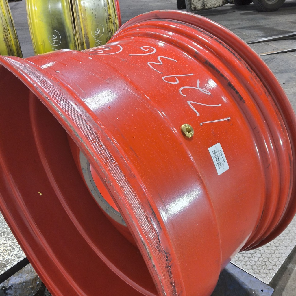 25"W x 42"D, Fendt/Agco Red 10-Hole Formed Plate , -2.38" Offset