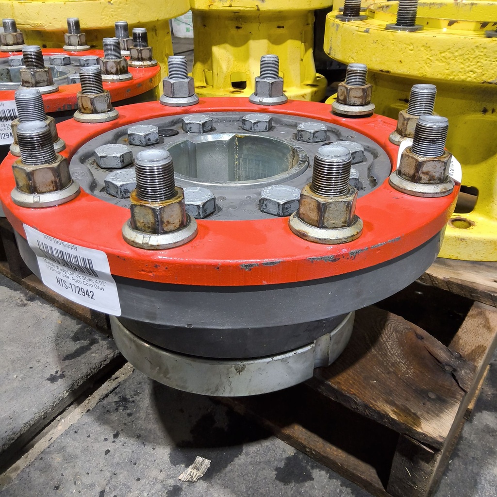 10-Hole Wedg-Lok OE Style, 4.92" (125mm) axle, Agco Corp Gray