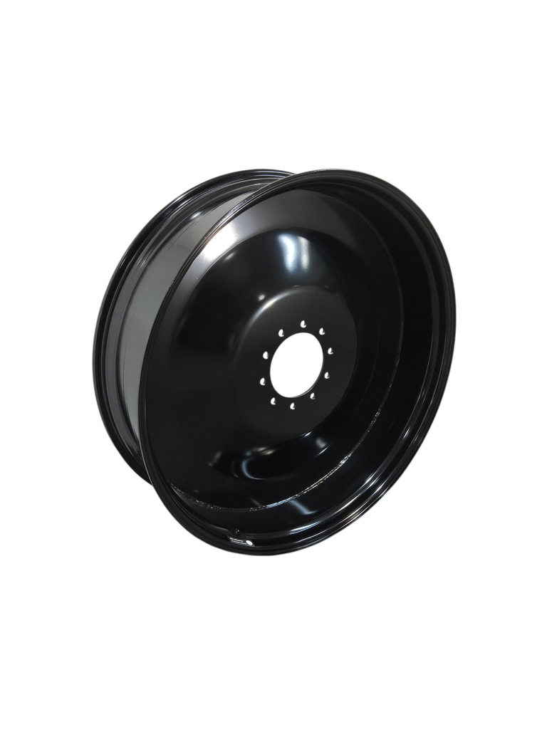 13"W x 46"D, Gloss Black 10-Hole Formed Plate , 1" Offset