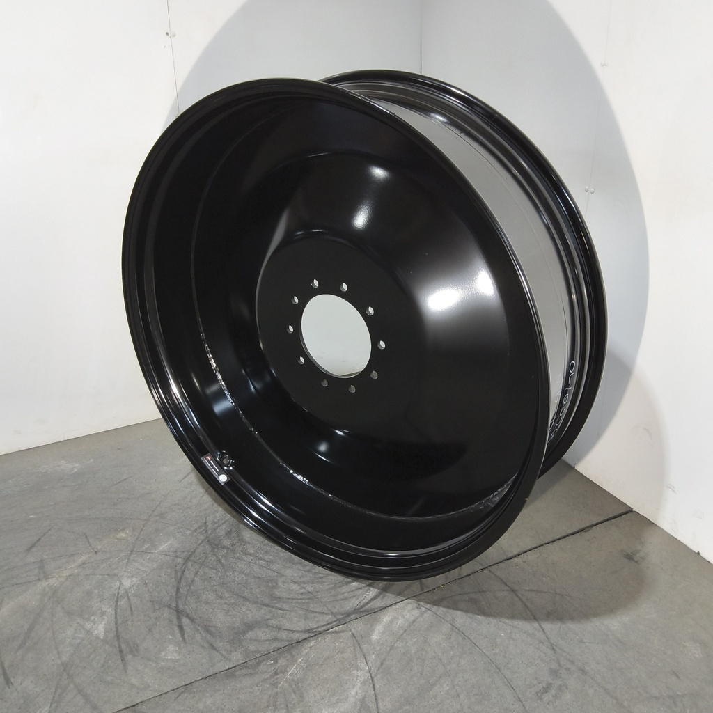 13"W x 46"D, Gloss Black 10-Hole Formed Plate , 1" Offset