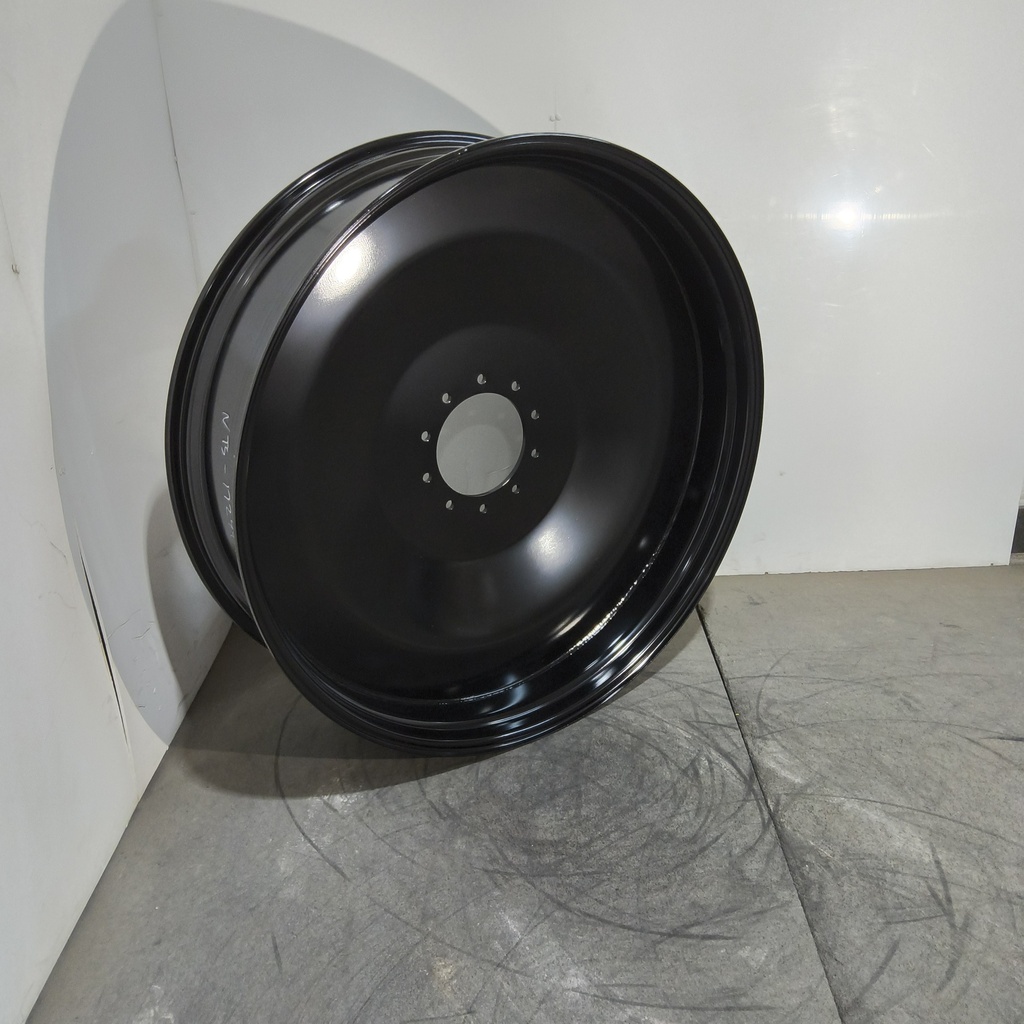 13"W x 46"D, Gloss Black 10-Hole Formed Plate , 1" Offset