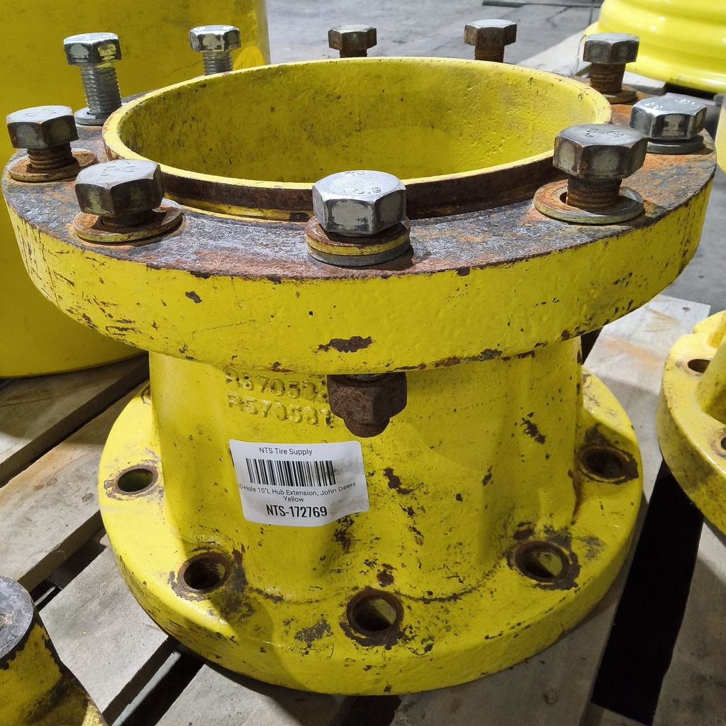 10-Hole 10"L Hub Extension, John Deere Yellow