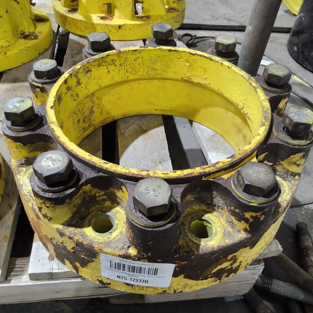 10-Hole 5"L Hub Extension, John Deere Yellow