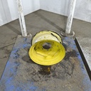 7"W x 15"D, John Deere Yellow 6-Hole Implement , 2.12" Offset