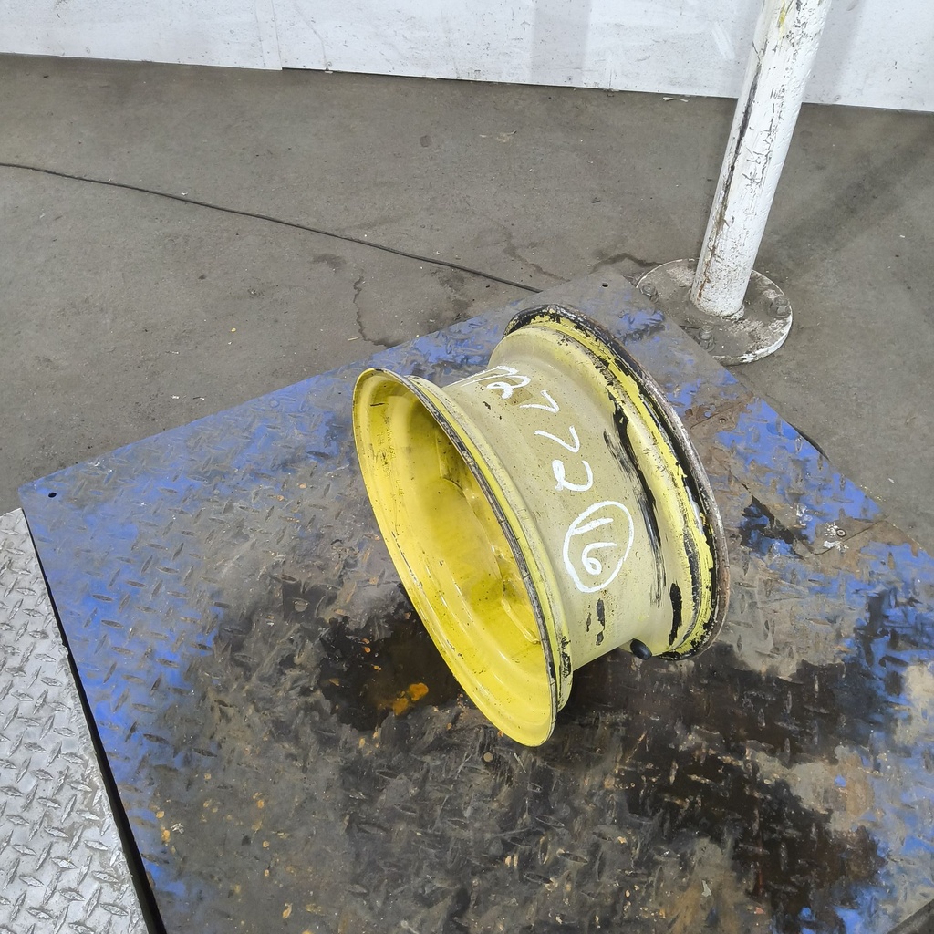 7"W x 15"D, John Deere Yellow 6-Hole Implement , 2.12" Offset
