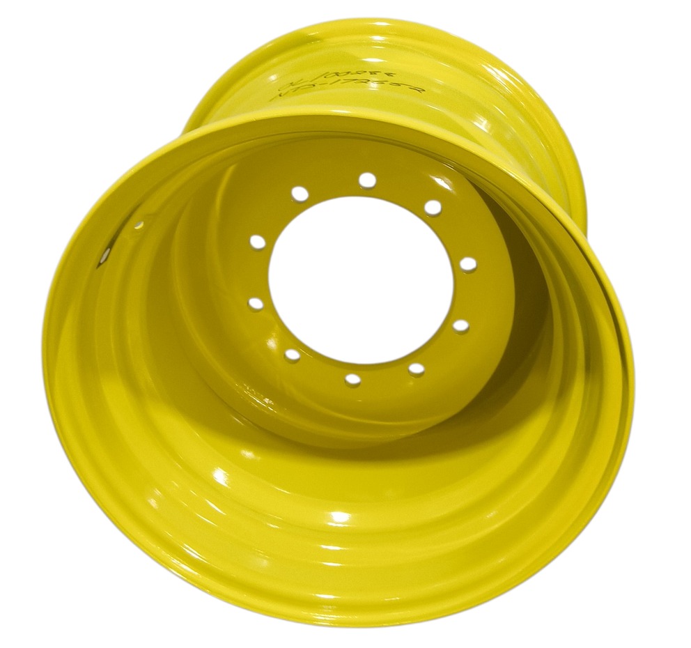 20"W x 26"D, John Deere Yellow 10-Hole Formed Plate , -2.62" Offset