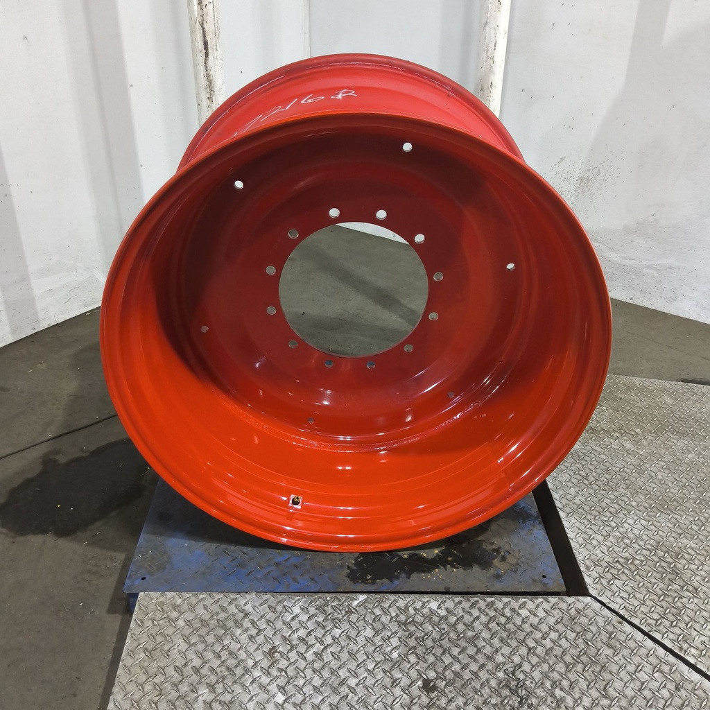 23"W x 38"D, Fendt/Agco Red 12-Hole Formed Plate , -2.69" Offset