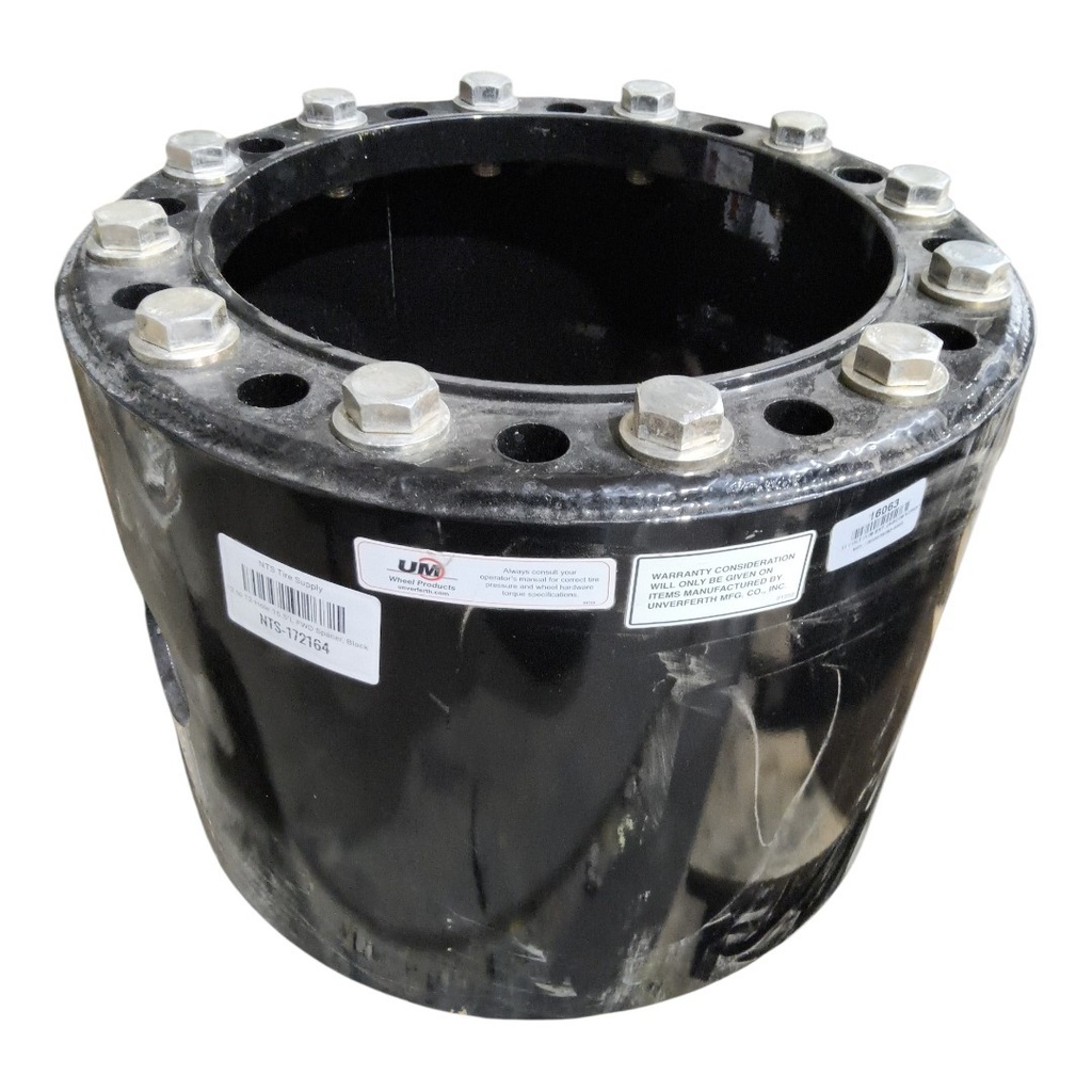 12 to 12-Hole 15.5"L FWD Spacer, Black
