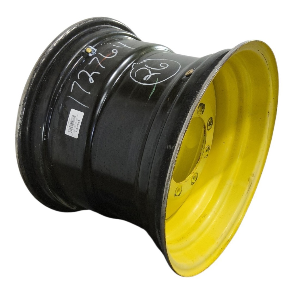 20"W x 26"D, John Deere Yellow 8-Hole Formed Plate , 4.62" Offset