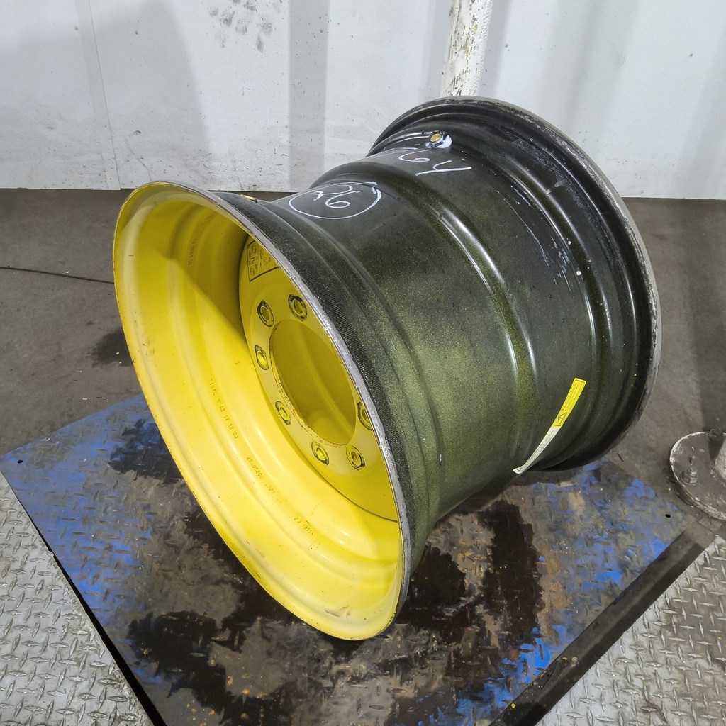 20"W x 26"D, John Deere Yellow 8-Hole Formed Plate , 4.62" Offset