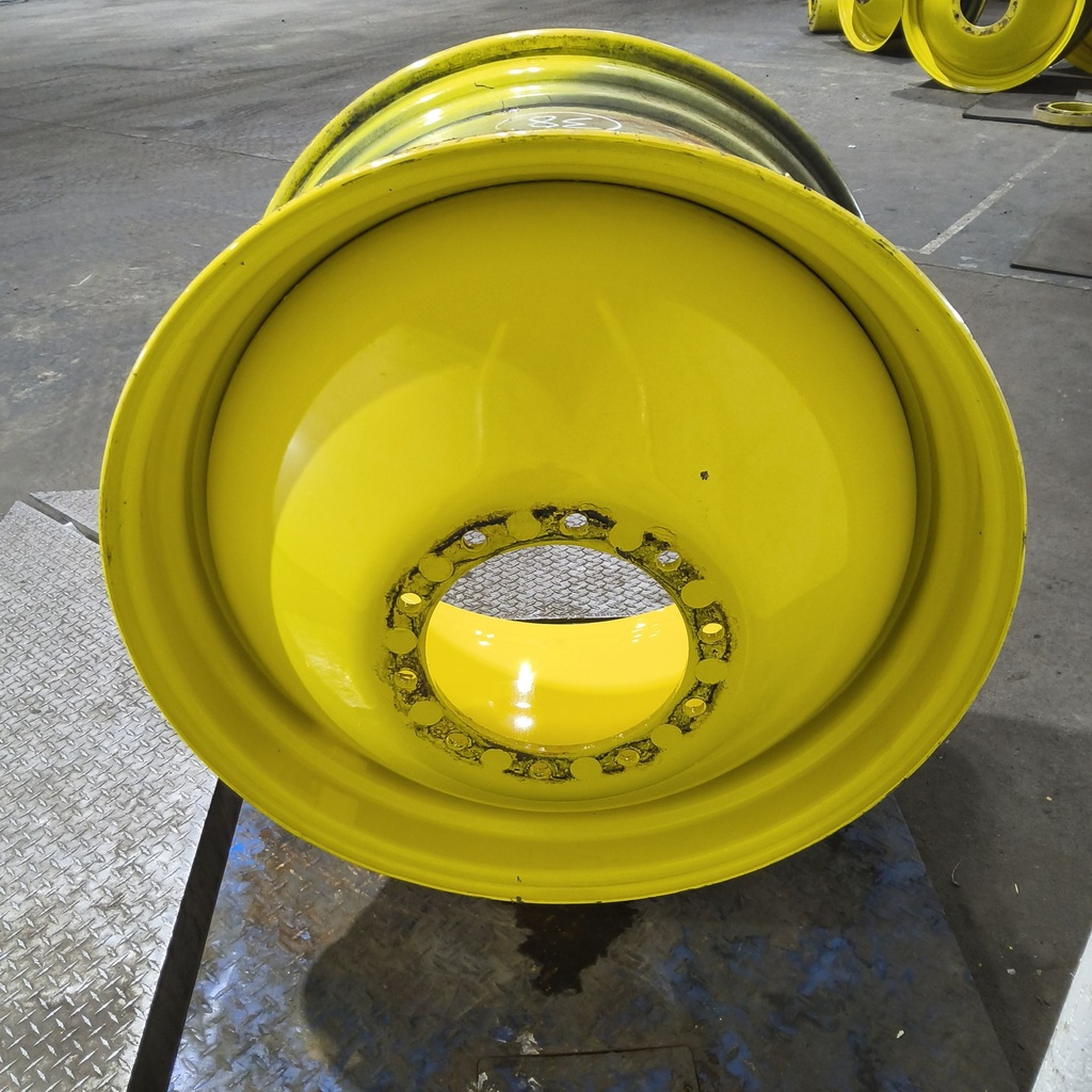 23"W x 38"D, John Deere Yellow 10-Hole Dolly Dual-Inside , -16.38" Offset