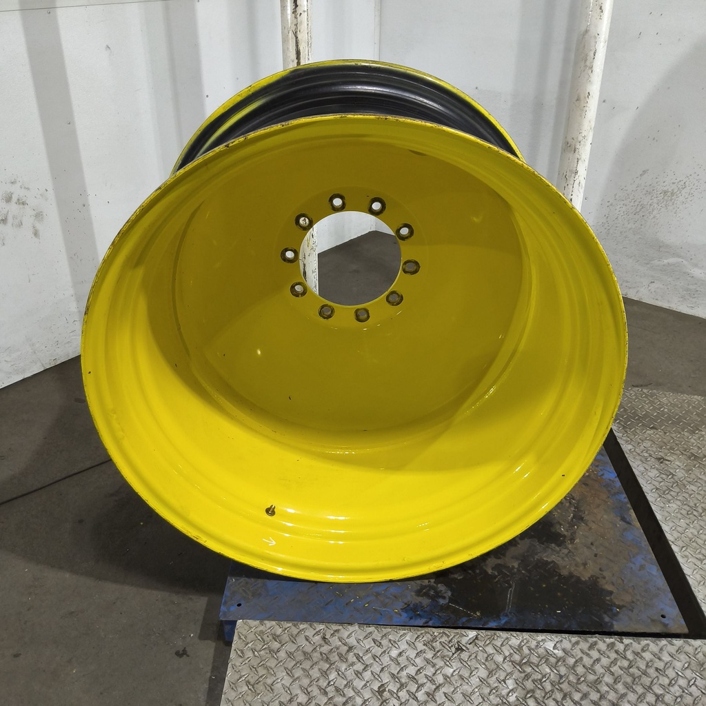 23"W x 38"D, John Deere Yellow 10-Hole Dolly Dual , -14.38" Offset