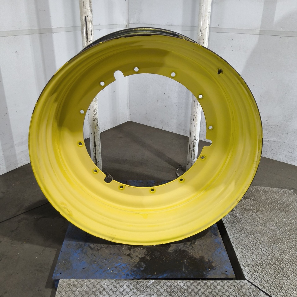 16"W x 46"D, John Deere Yellow 12-Hole Stub Disc , -3.25" Offset