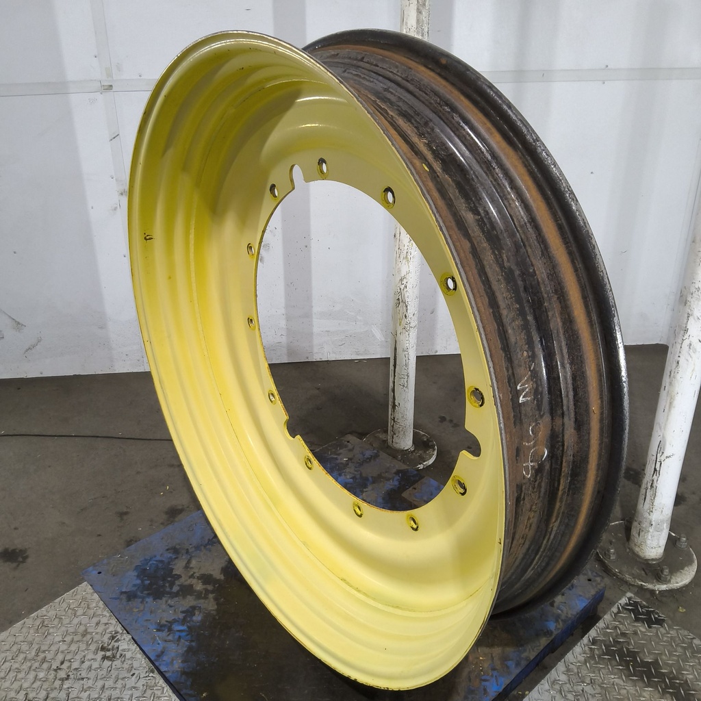 10"W x 50"D, John Deere Yellow 12-Hole Stub Disc , -3.12" Offset
