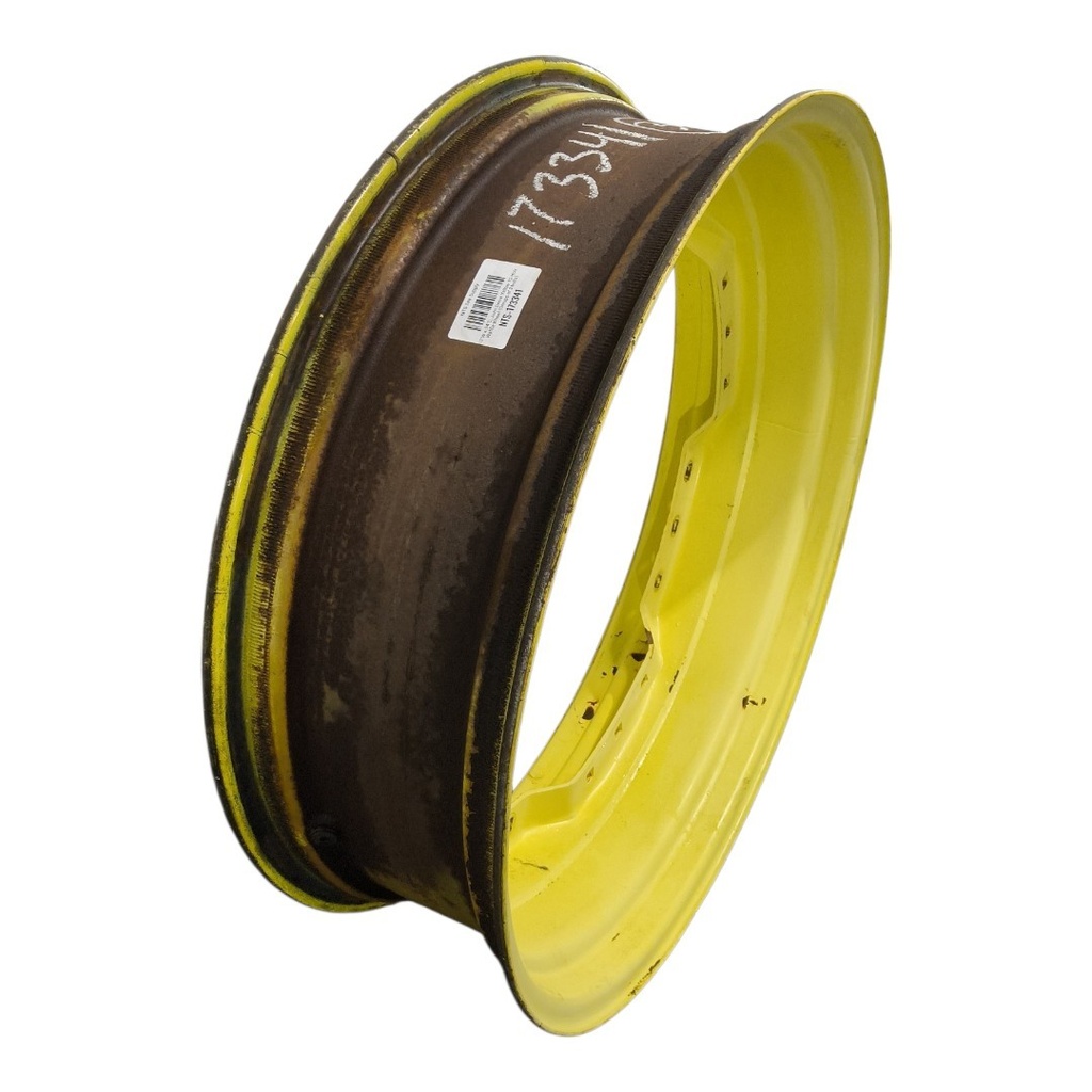 10"W x 34"D, John Deere Yellow 12-Hole Waffle Wheel (Groups of 3 bolts)