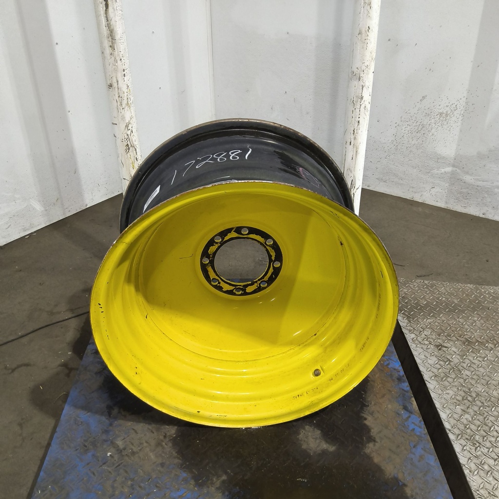 16"W x 26"D, John Deere Yellow 8-Hole Formed Plate , 2.12" Offset