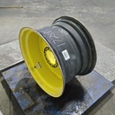 16"W x 26"D, John Deere Yellow 8-Hole Formed Plate , 2.12" Offset