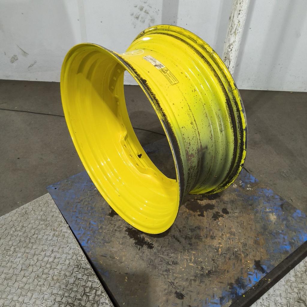 13"W x 30"D, John Deere Yellow 12-Hole Waffle Wheel (Groups of 3 bolts)