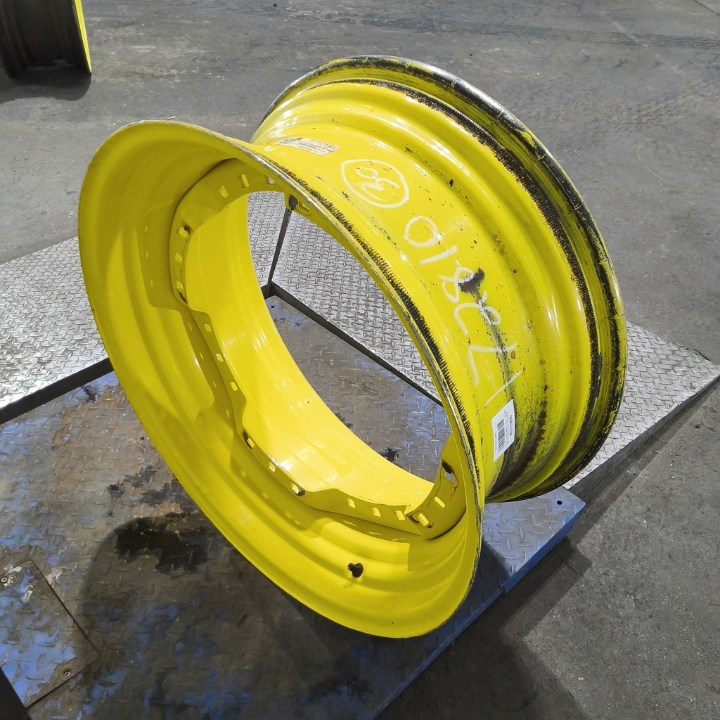 13"W x 30"D, John Deere Yellow 12-Hole Waffle Wheel (Groups of 3 bolts)
