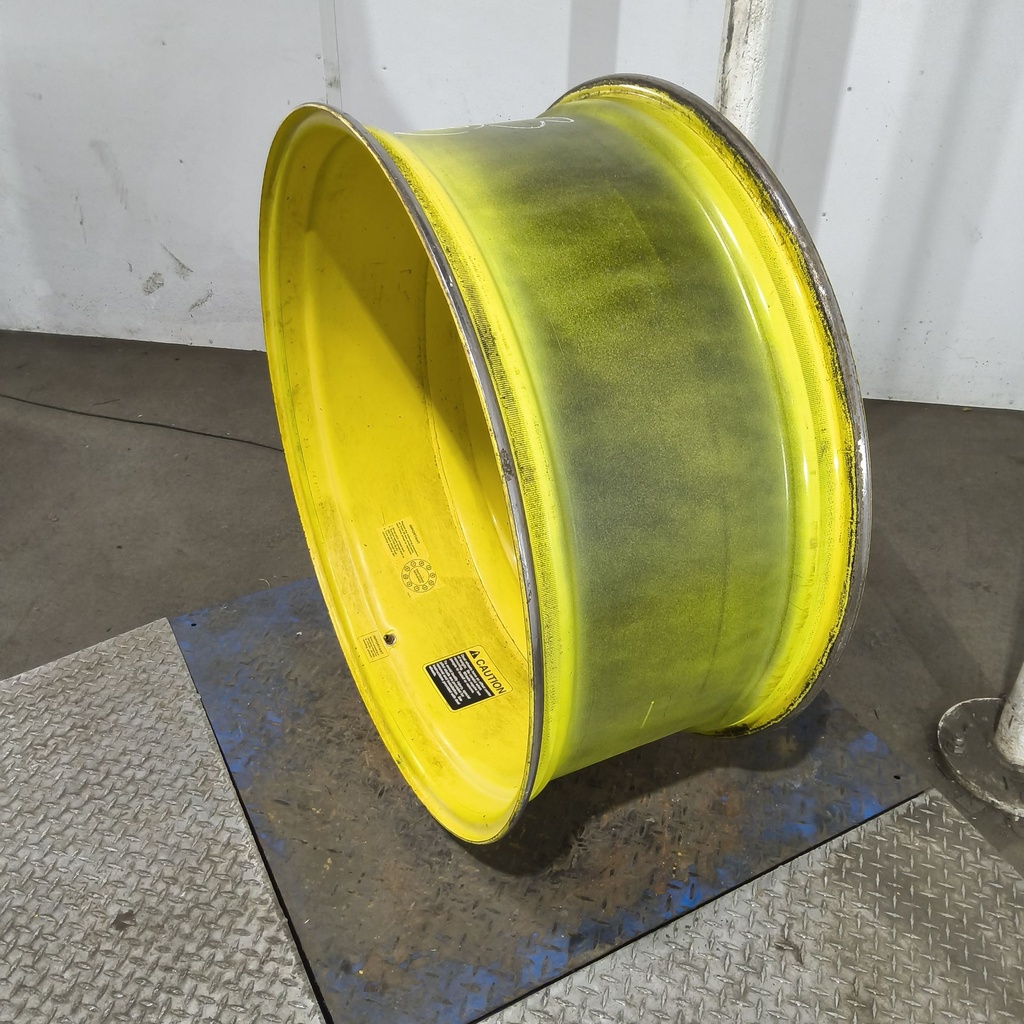 16"W x 38"D, John Deere Yellow 10-Hole Dolly Dual , -13.12" Offset