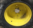12.25"W x 19.5"D, John Deere Yellow 6-Hole Formed Plate