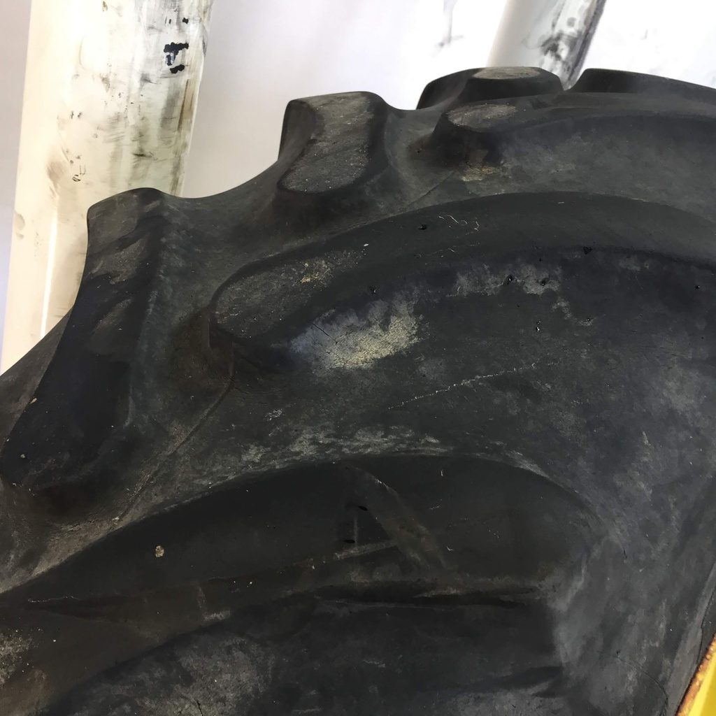 IF 420/85R34 Firestone Radial All Traction DT R-1W on John Deere Yellow 12-Hole Waffle Wheel (Groups of 3 bolts) 40%