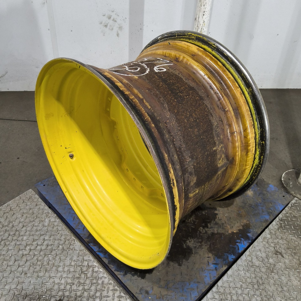 20"W x 30"D, John Deere Yellow 12-Hole Waffle Wheel (Groups of 3 bolts)