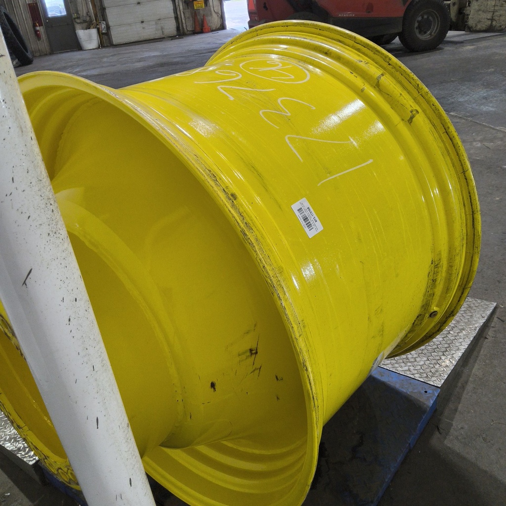 30"W x 46"D, John Deere Yellow 16-Hole Straddle Dual - Outside Dual , -26.88" Offset