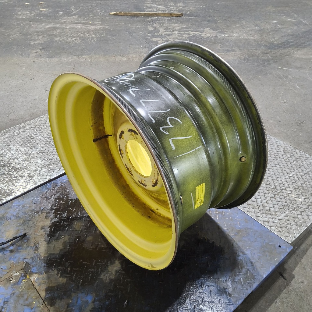 16"W x 26"D, John Deere Yellow 8-Hole Formed Plate , 2.12" Offset