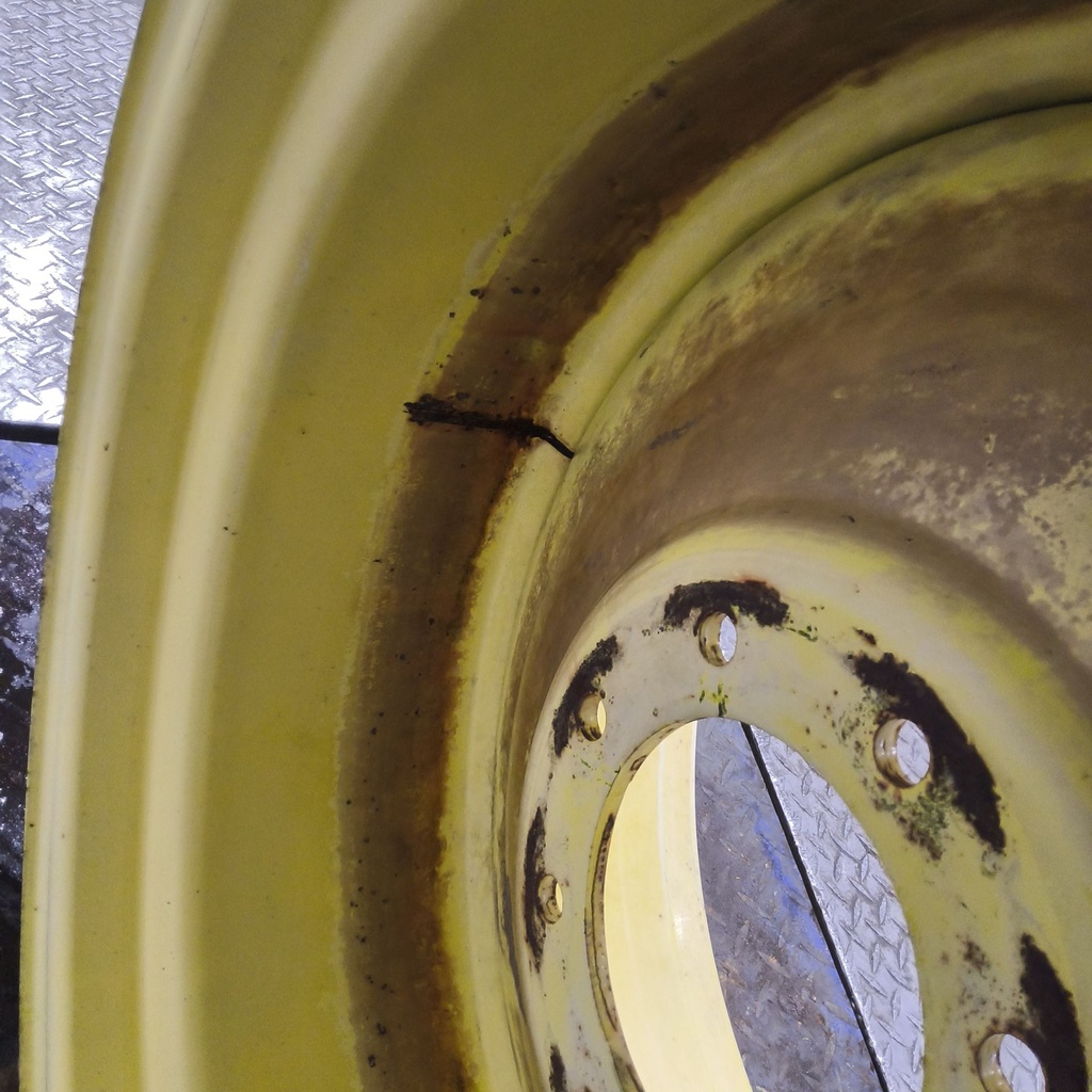 16"W x 26"D, John Deere Yellow 8-Hole Formed Plate , 2.12" Offset