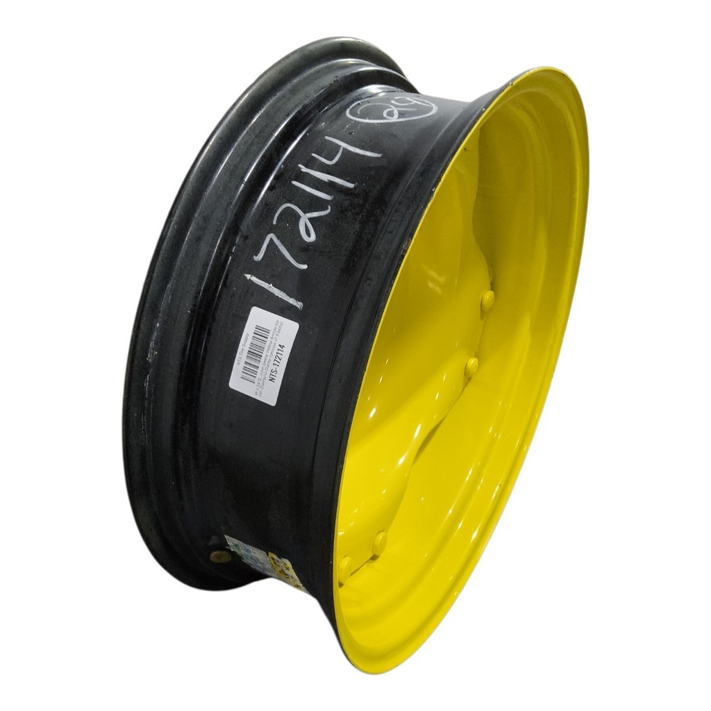 8"W x 24"D, John Deere Yellow 8-Hole Rim with Clamp/U-Clamp (groups of 2 bolts)