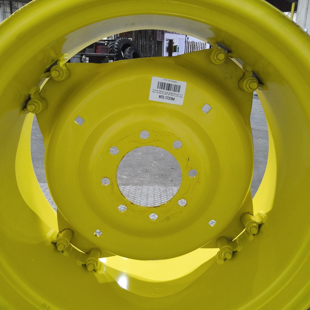 8-Hole Clamp/Loop Style (groups of 2 bolts) Center for 28"-30" Rim, John Deere Yellow