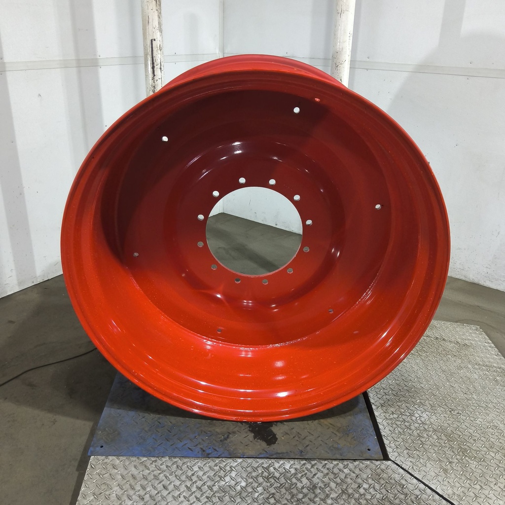25"W x 46"D, Fendt/Agco Red 12-Hole Formed Plate , -0.5" Offset
