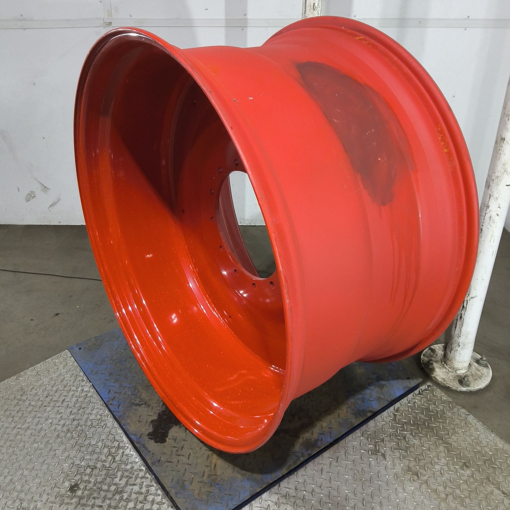 25"W x 46"D, Fendt/Agco Red 12-Hole Formed Plate , -0.5" Offset