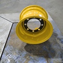 13"W x 18"D, John Deere Construction Yellow 8-Hole Flat Plate , 0.75" Offset