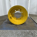 11"W x 18"D, John Deere Construction Yellow 8-Hole Flat Plate , 0.38" Offset