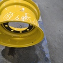 11"W x 18"D, John Deere Construction Yellow 8-Hole Flat Plate , 0.38" Offset