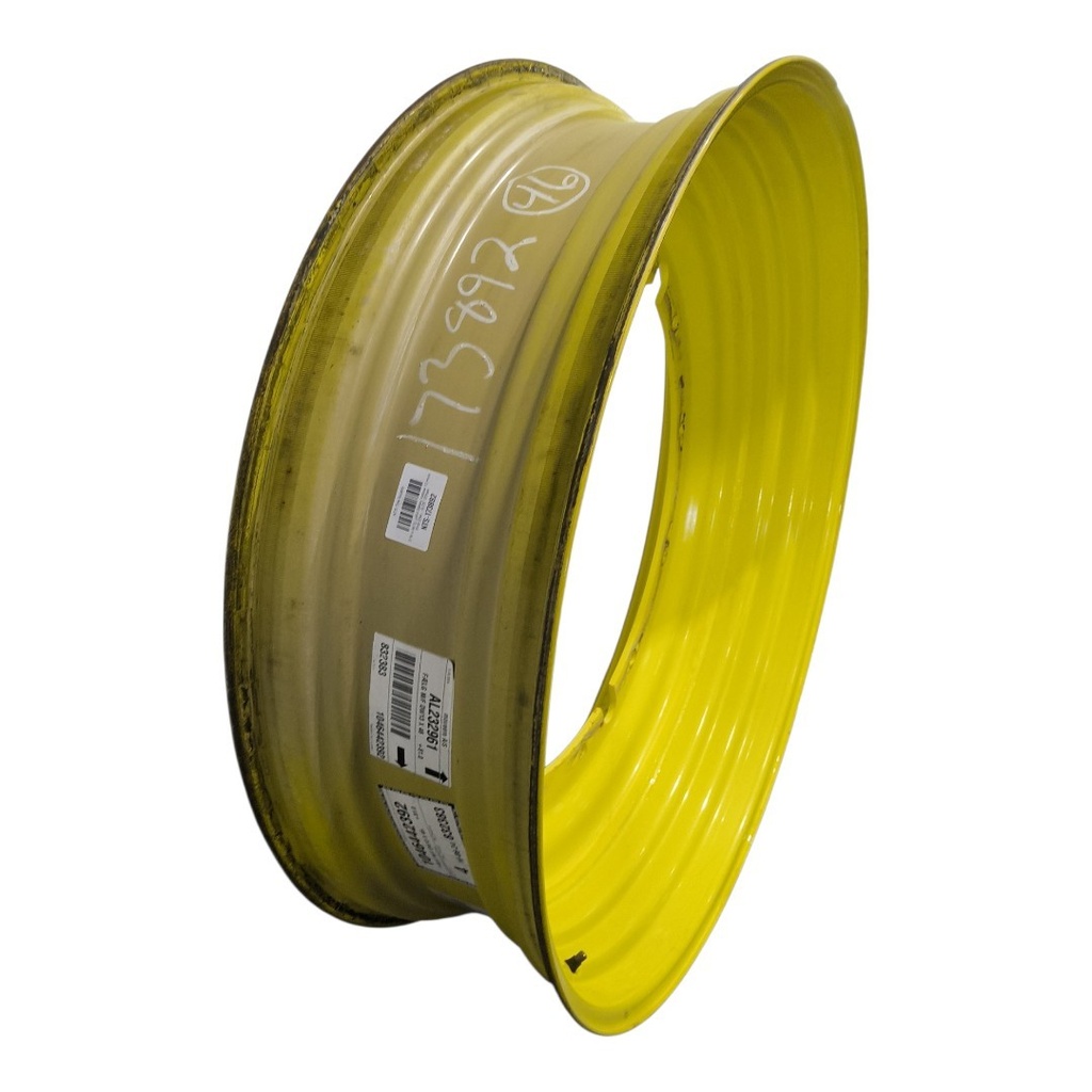 13"W x 46"D, John Deere Yellow 12-Hole Stub Disc , -3.25" Offset