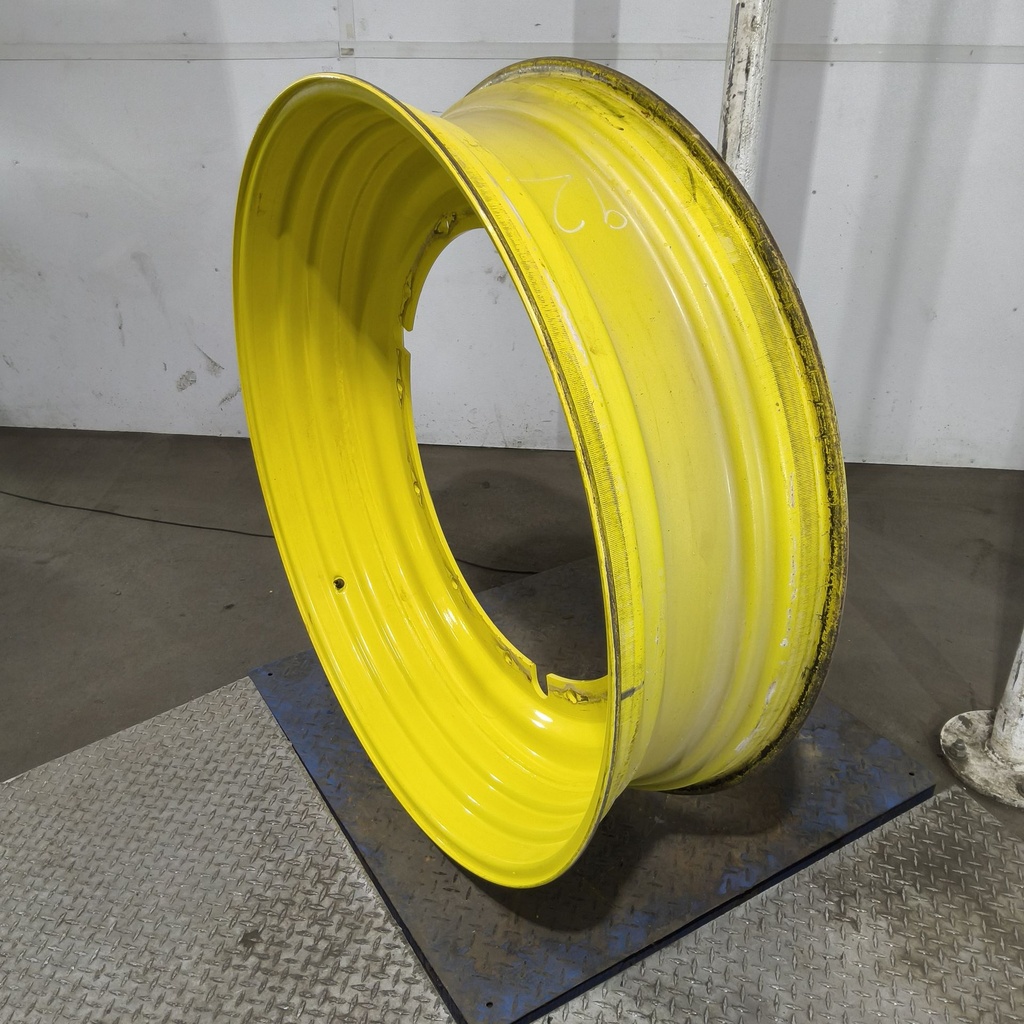 13"W x 46"D, John Deere Yellow 12-Hole Stub Disc , -3.25" Offset