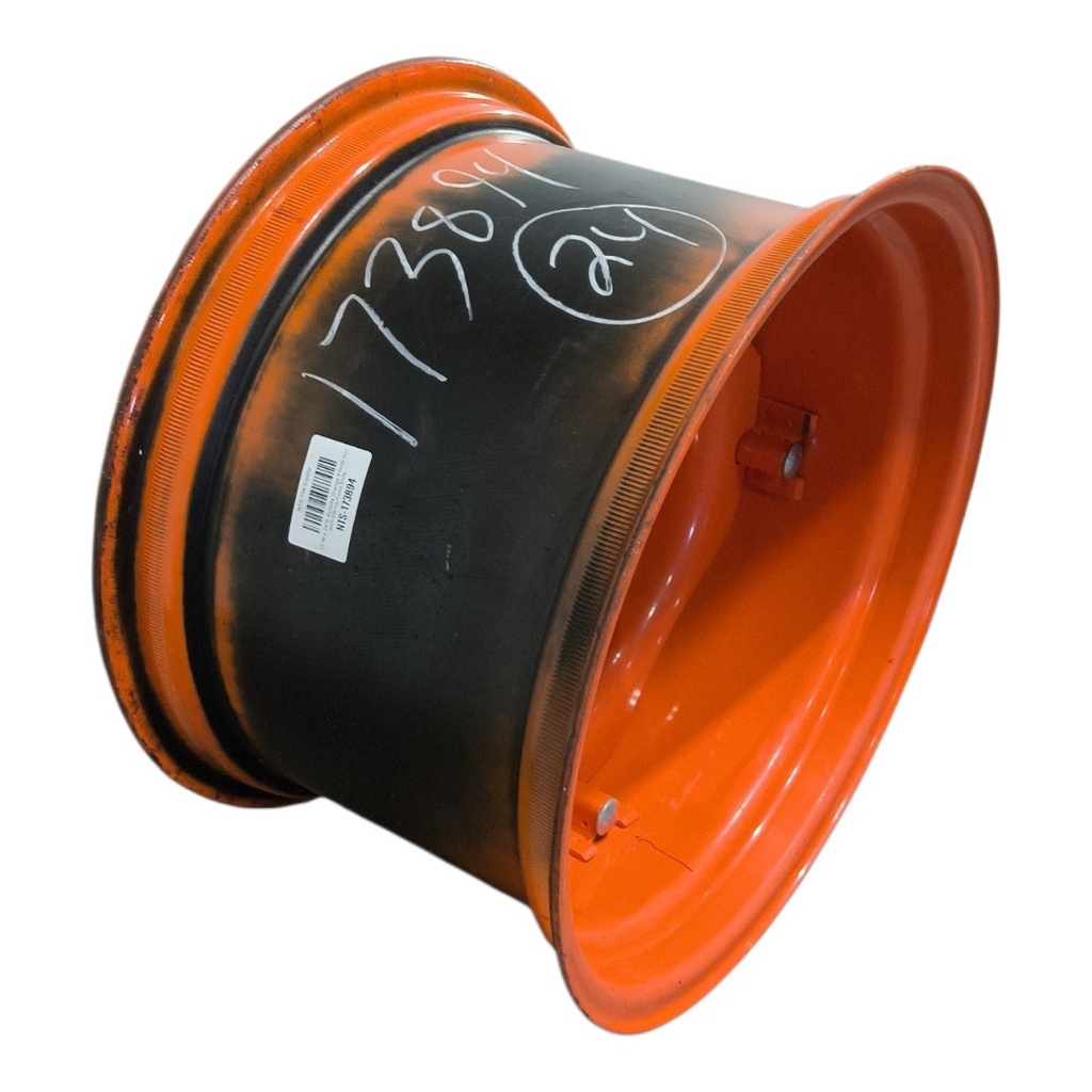 15"W x 24"D, Kubota Orange 4-Hole Rim with Clamp/Loop Style