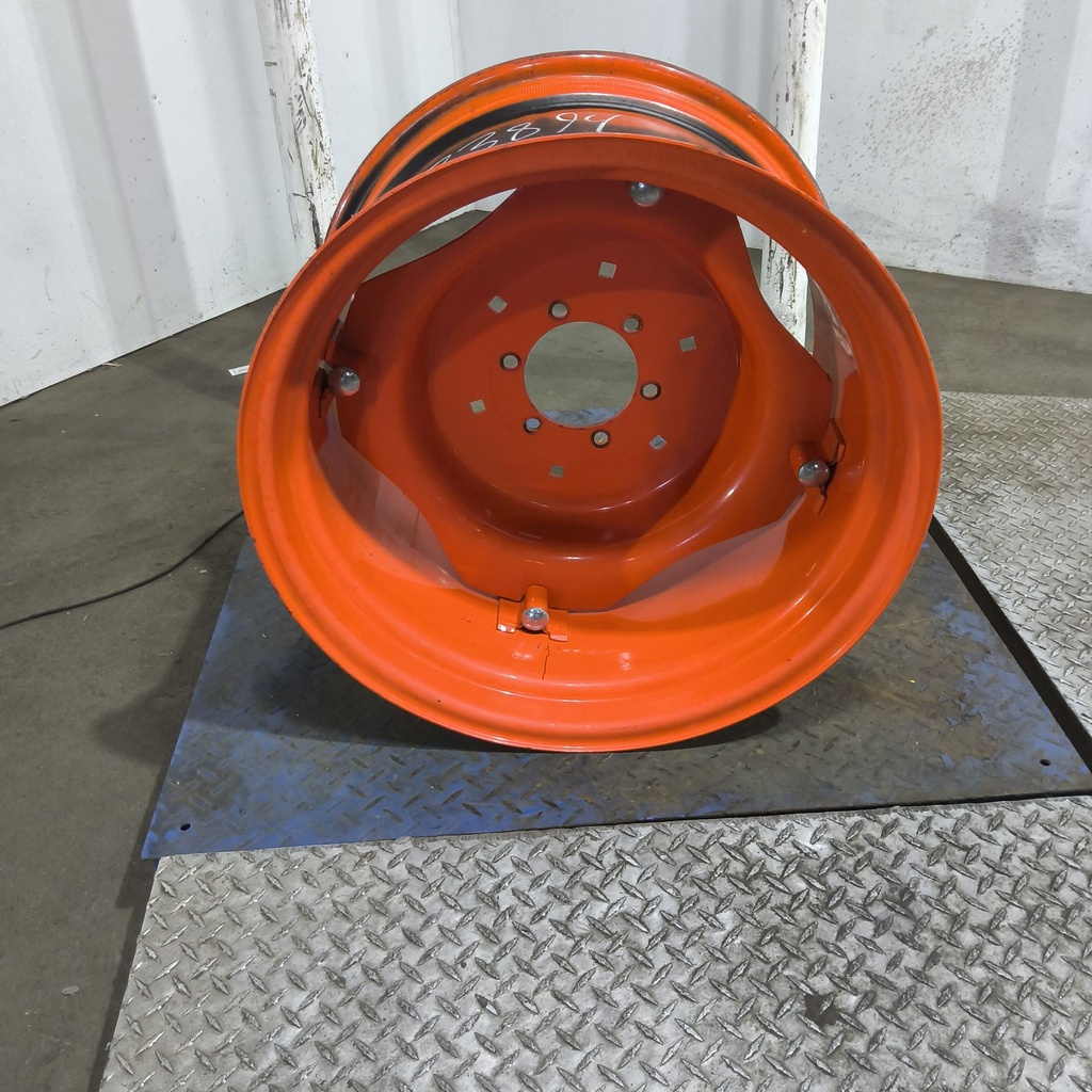 15"W x 24"D, Kubota Orange 4-Hole Rim with Clamp/Loop Style
