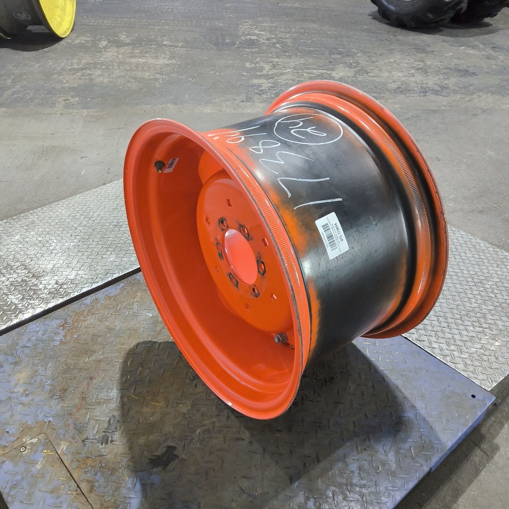 15"W x 24"D, Kubota Orange 4-Hole Rim with Clamp/Loop Style